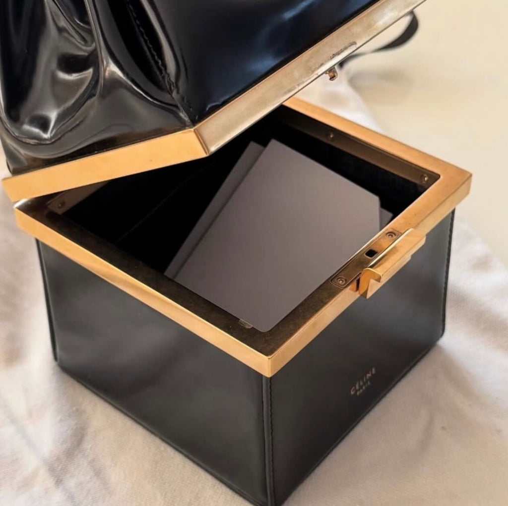 The Box Clasp Minaudiere Bag