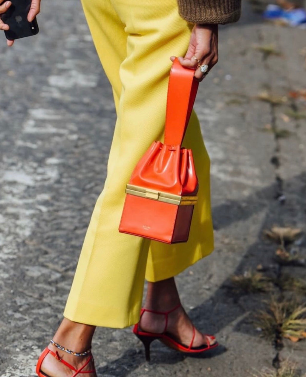 The Box Clasp Minaudiere Bag