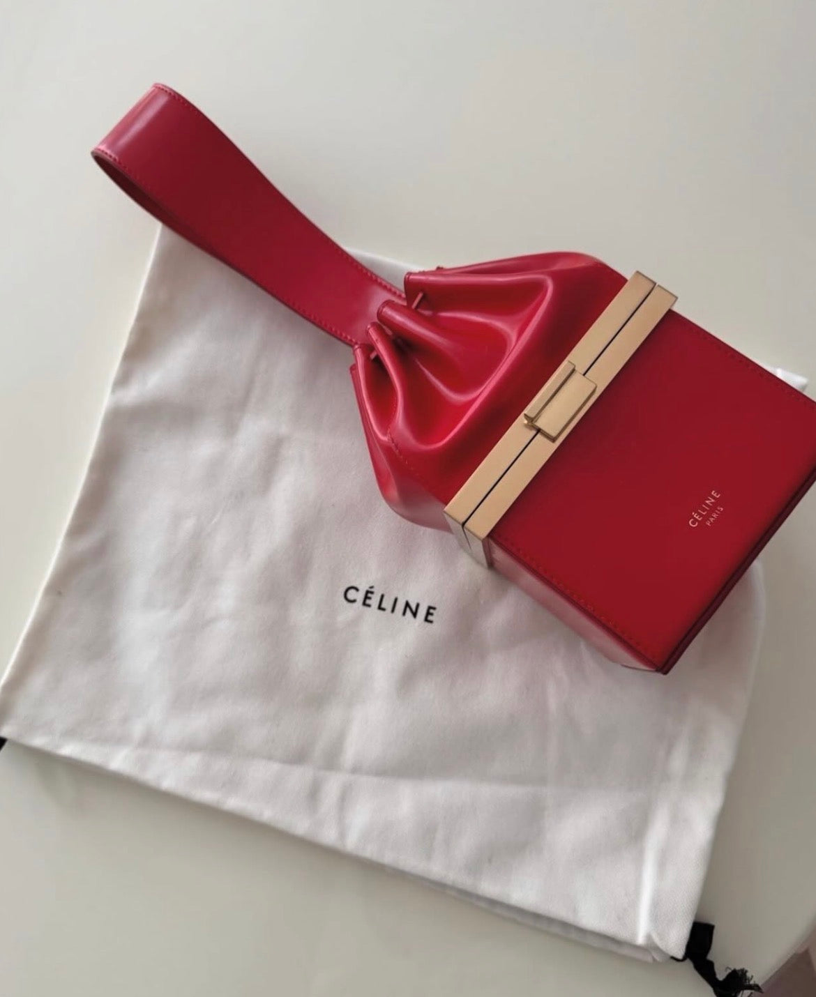 The Box Clasp Minaudiere Bag