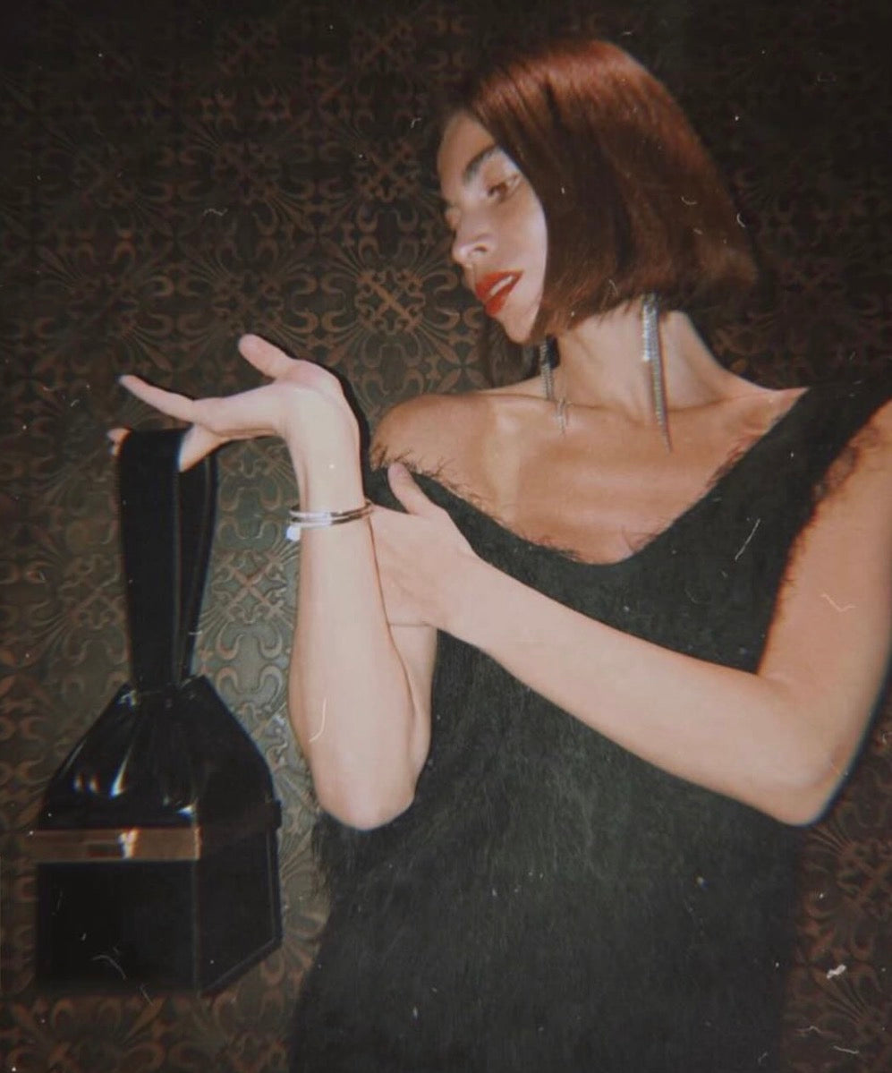 The Box Clasp Minaudiere Bag