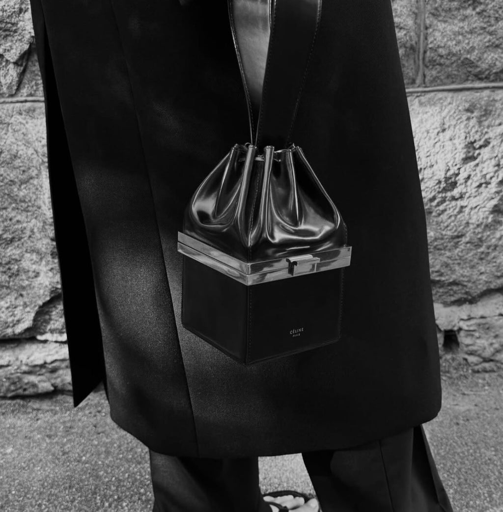 The Box Clasp Minaudiere Bag