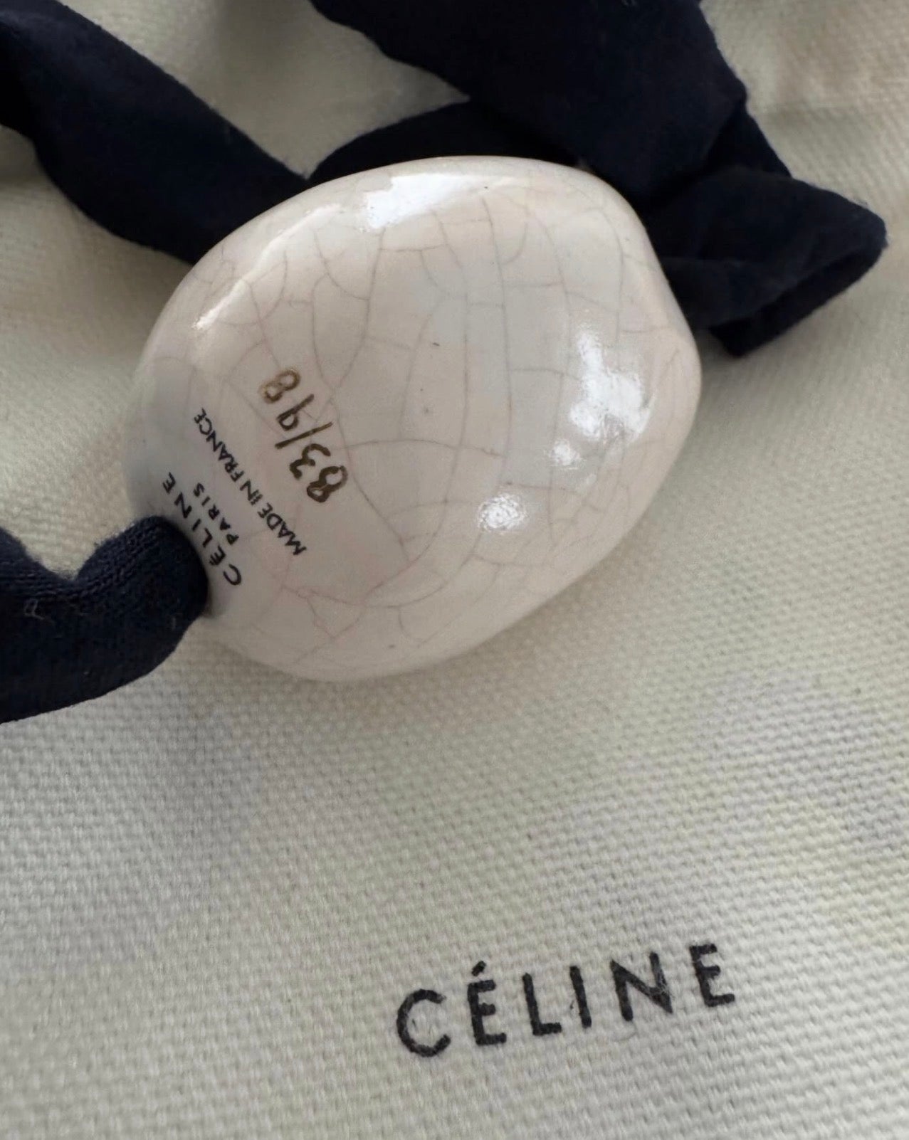 Limited Edition Numbered (No. 83/ 98) Porcelain Egg Necklace
