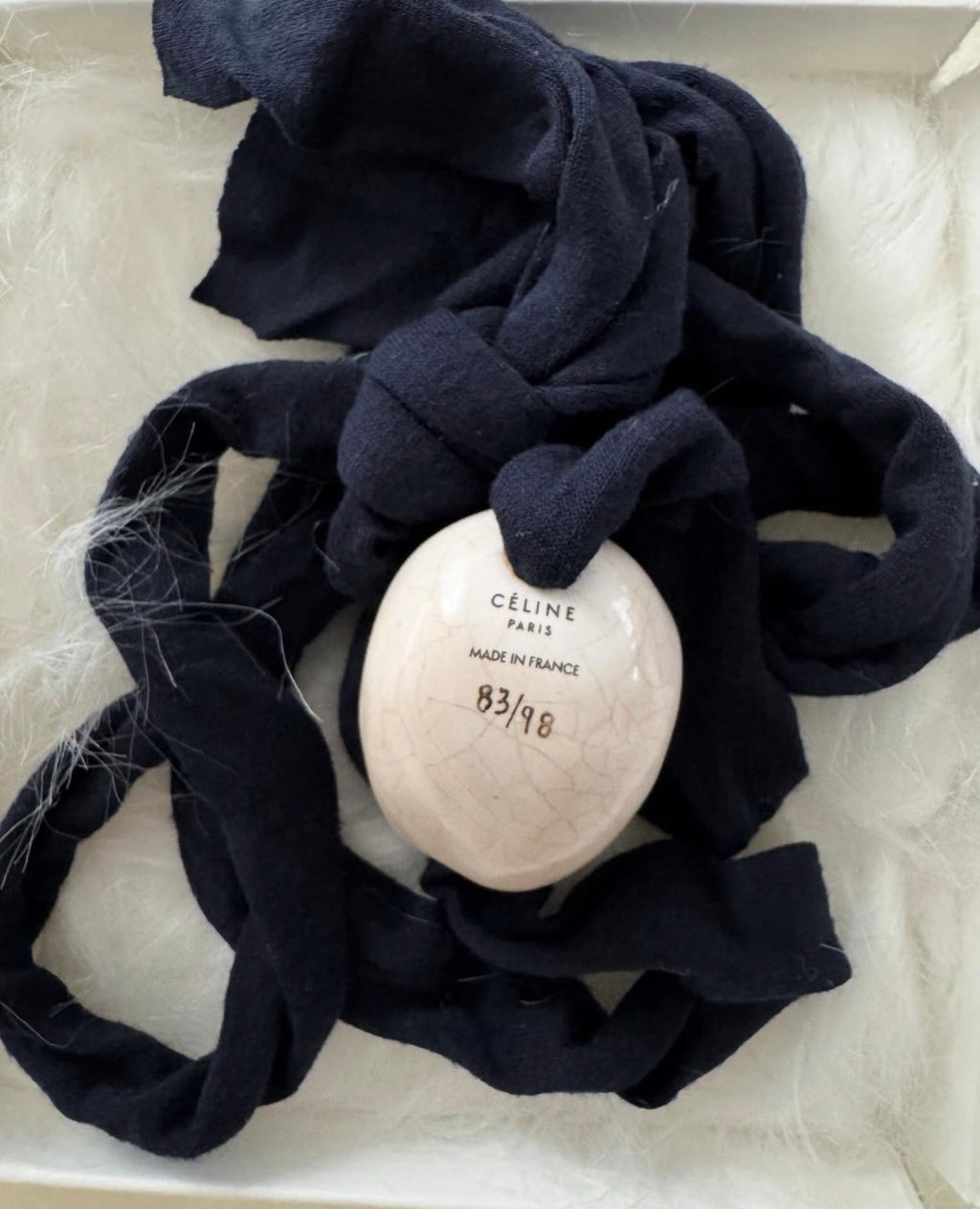 Limited Edition Numbered (No. 83/ 98) Porcelain Egg Necklace