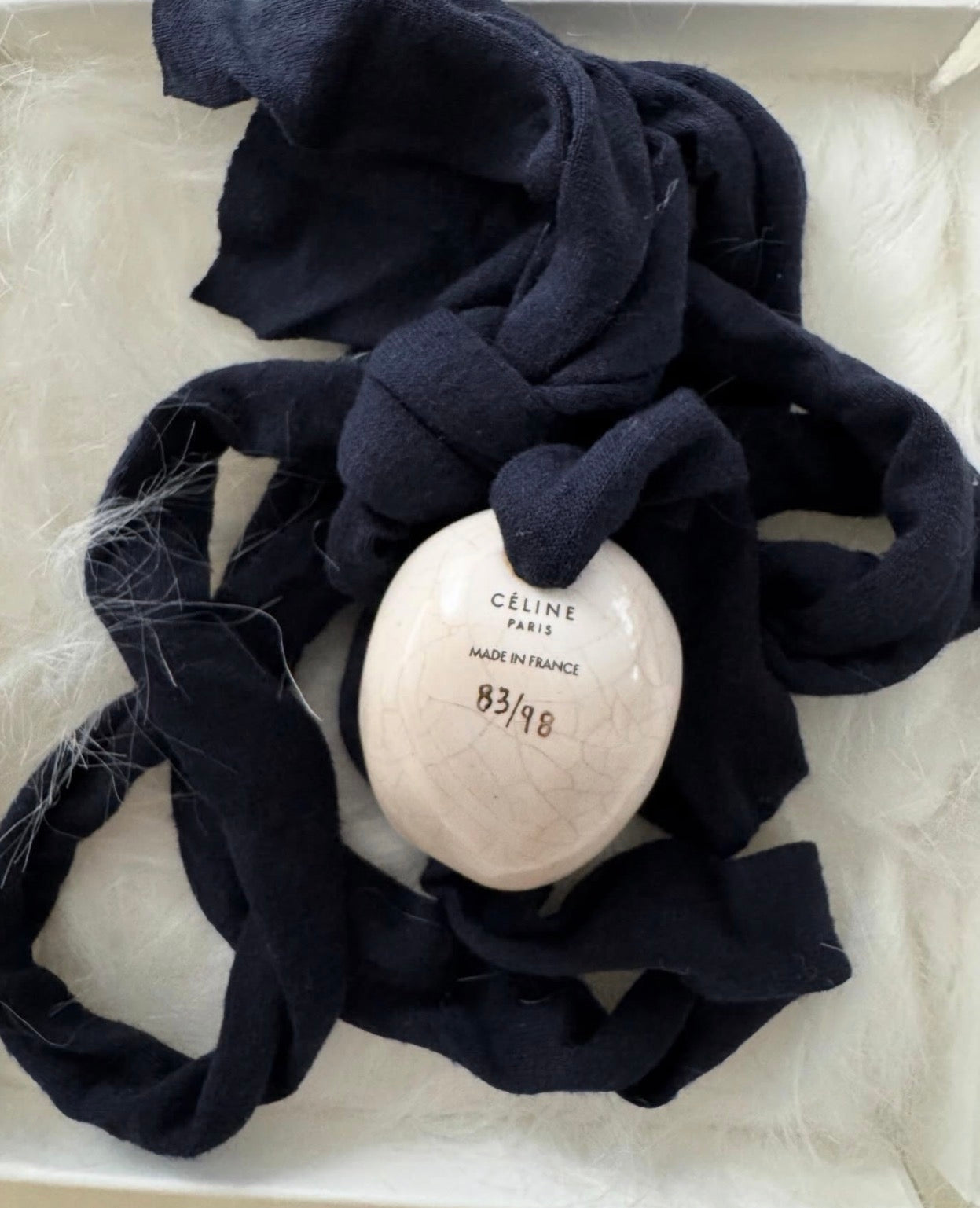 Limited Edition Numbered (No. 83/ 98) Porcelain Egg Necklace