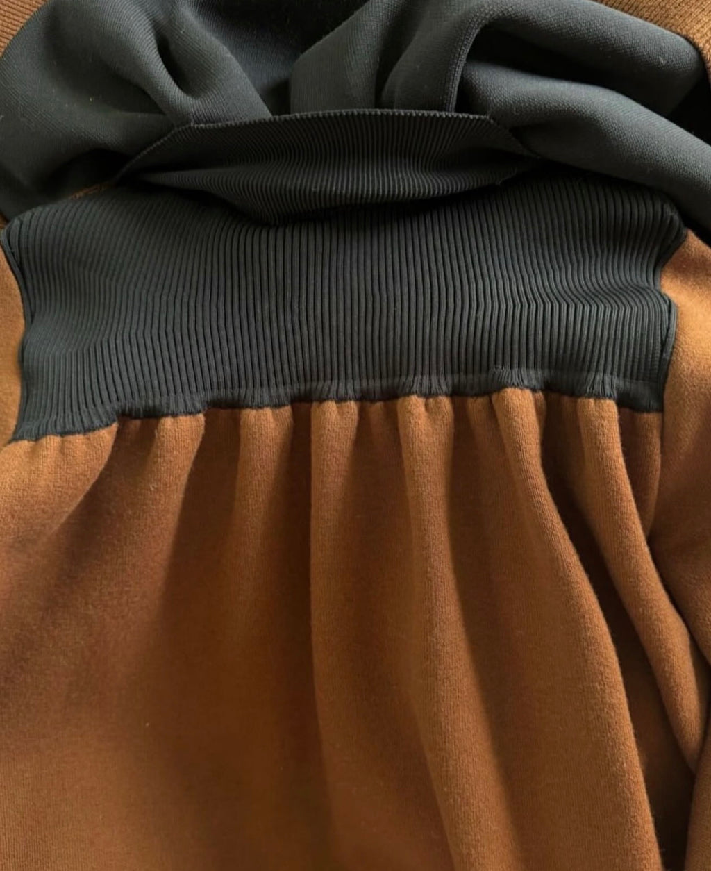 The Brown Collar Cape Top