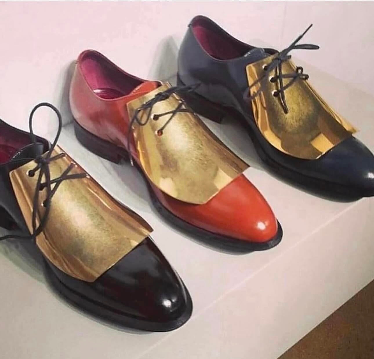 Gold Plated Oxford Shoes