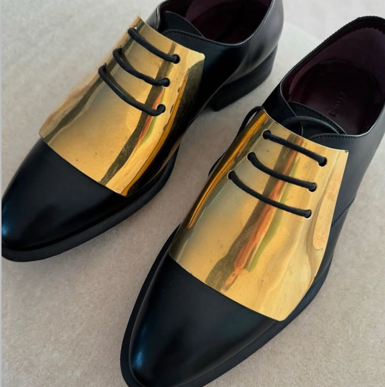 Gold Plated Oxford Shoes