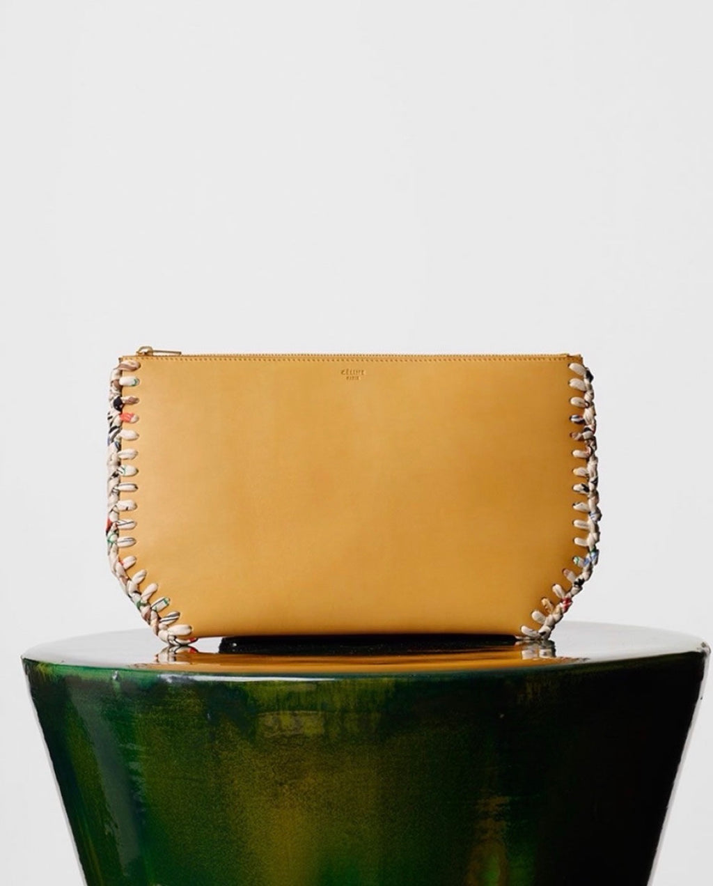 The Wonderland Silk Woven Clutch