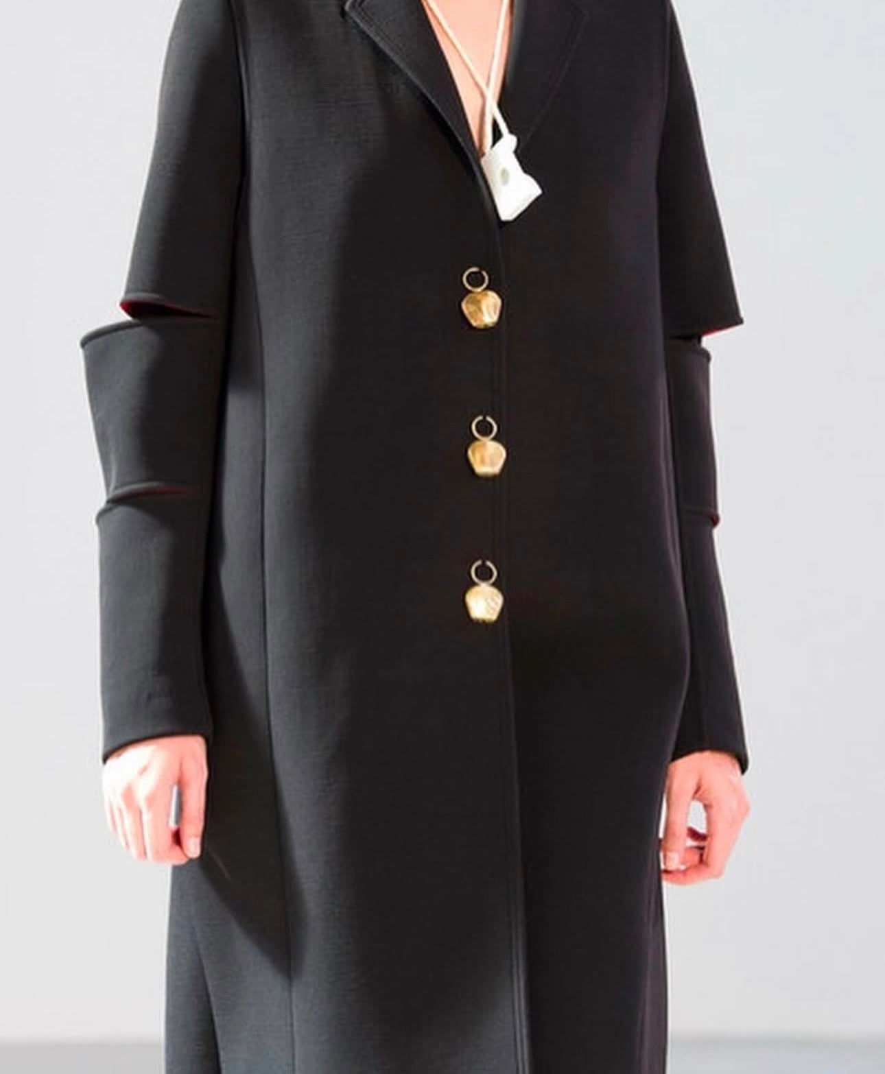 Gold Brass Bell Button Coat