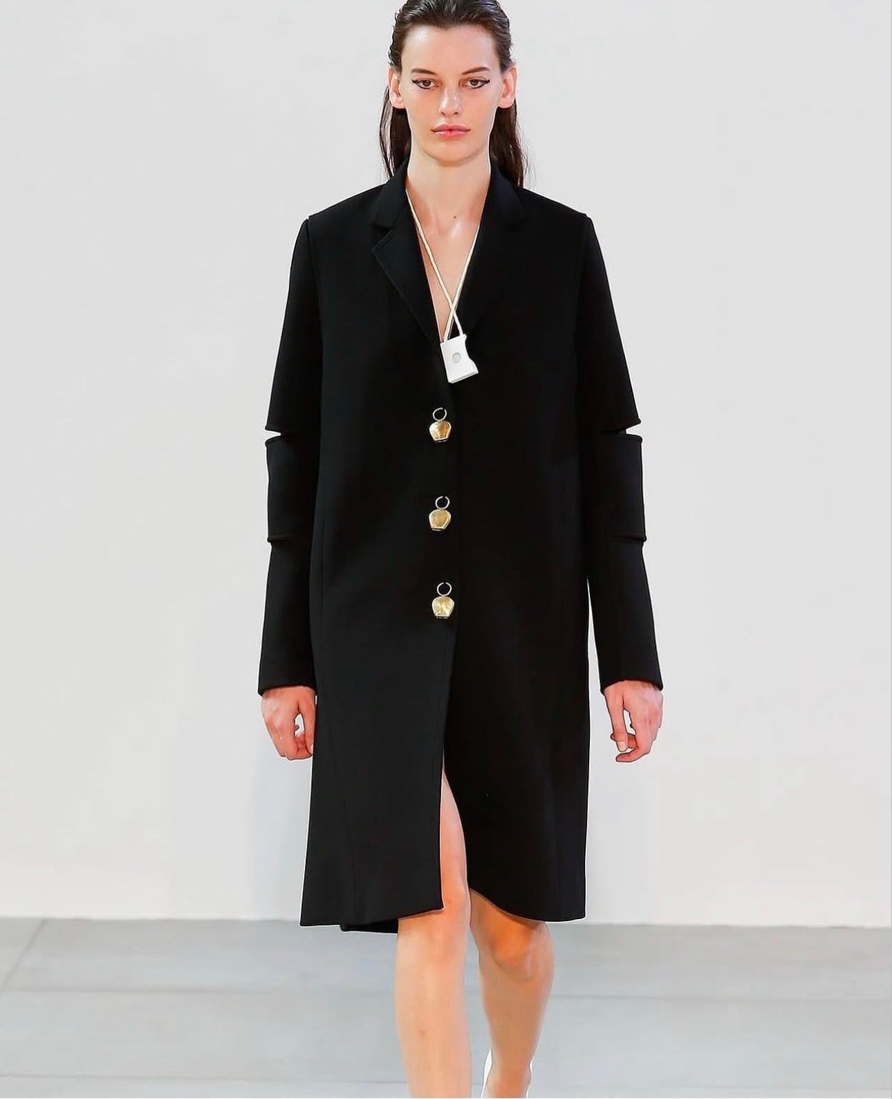 Gold Brass Bell Button Coat