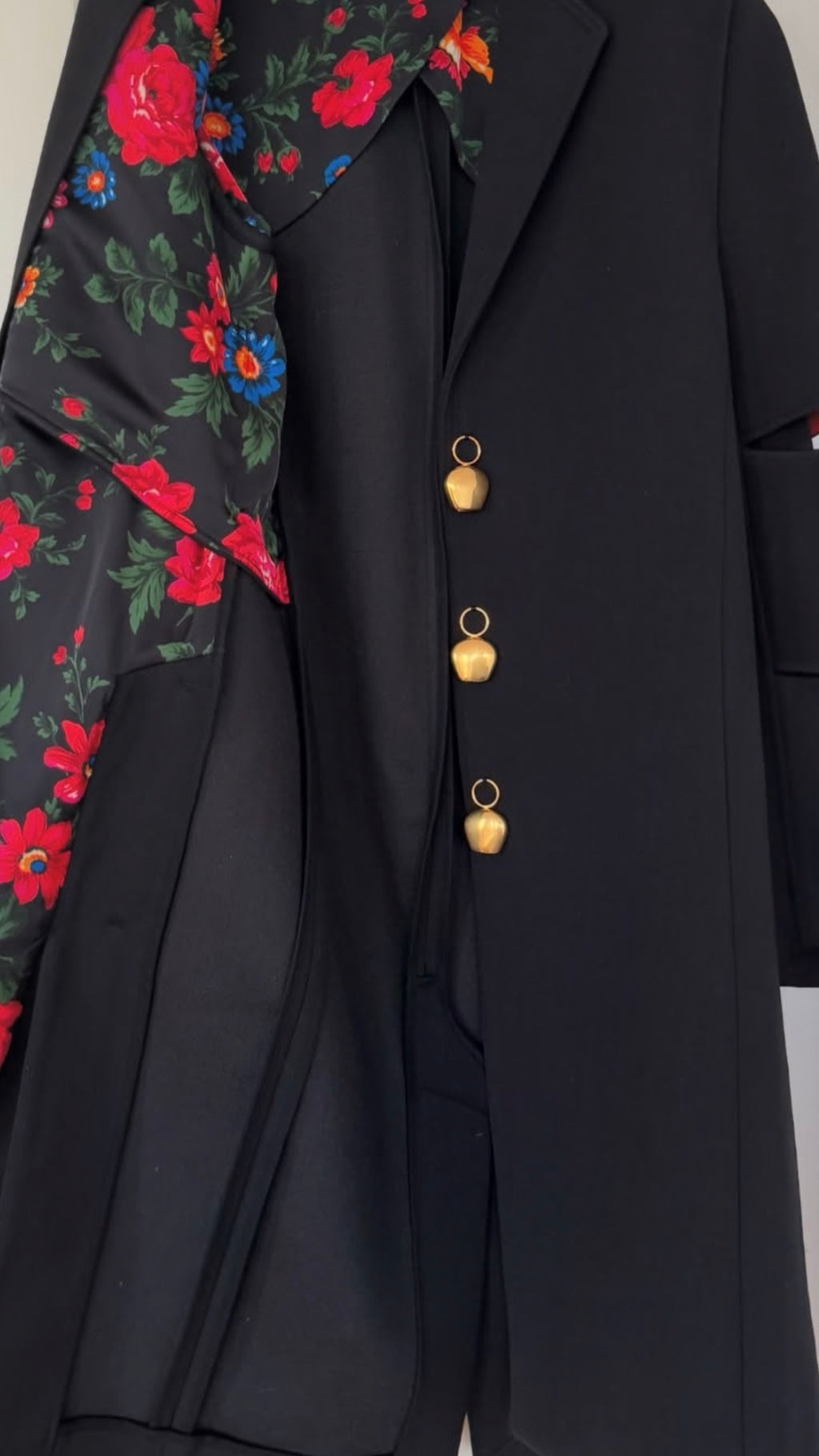 Gold Brass Bell Button Coat