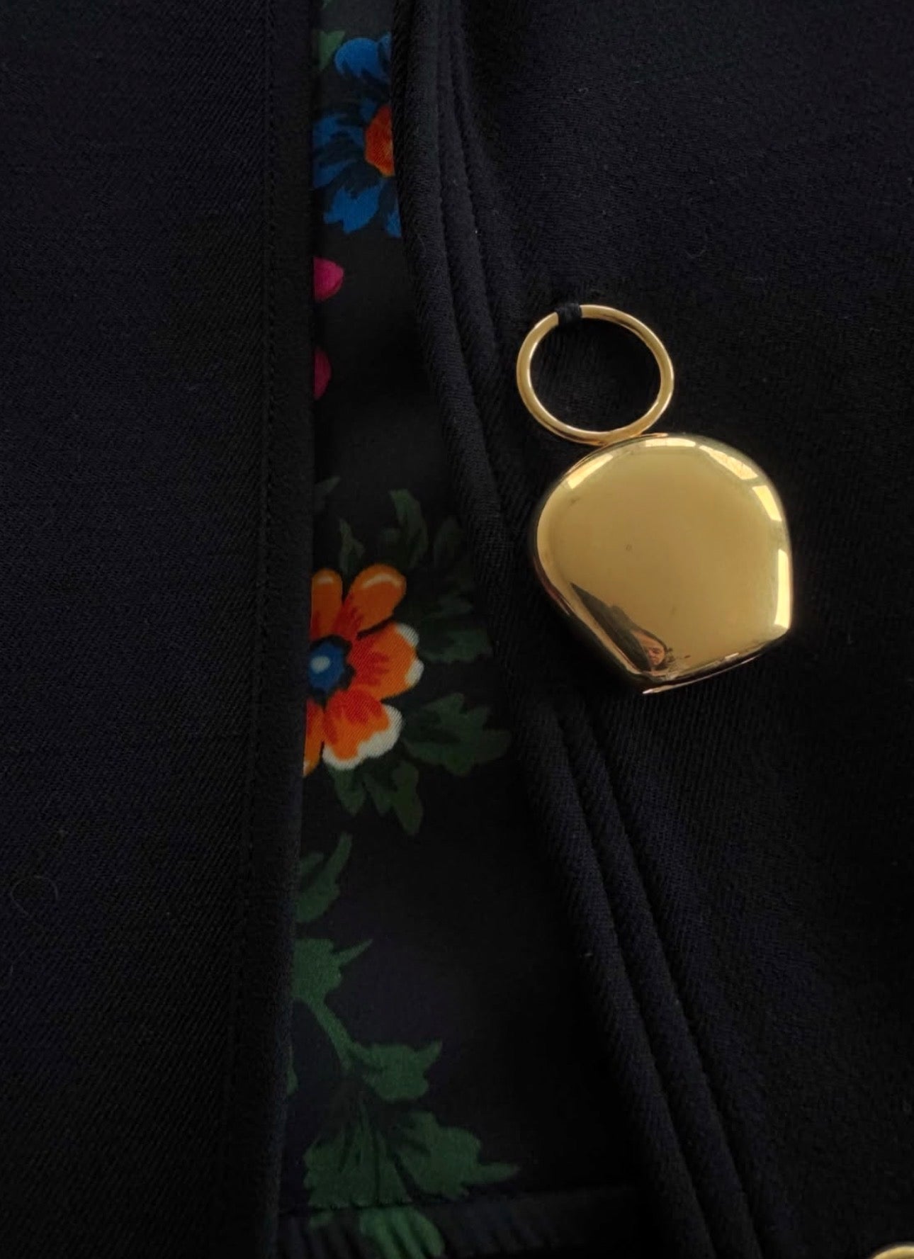 Gold Brass Bell Button Coat