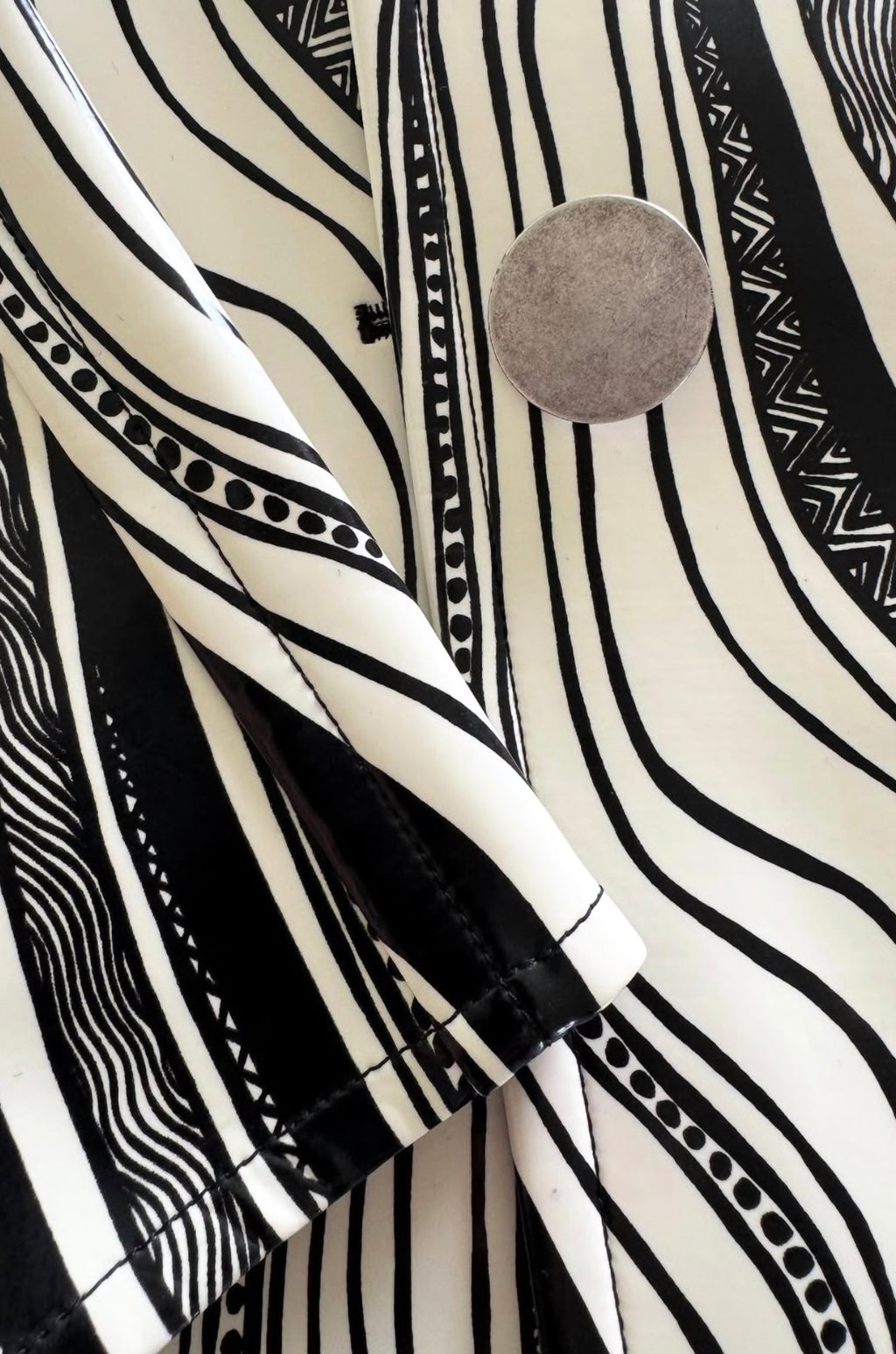 The Abstract Print Raincoat