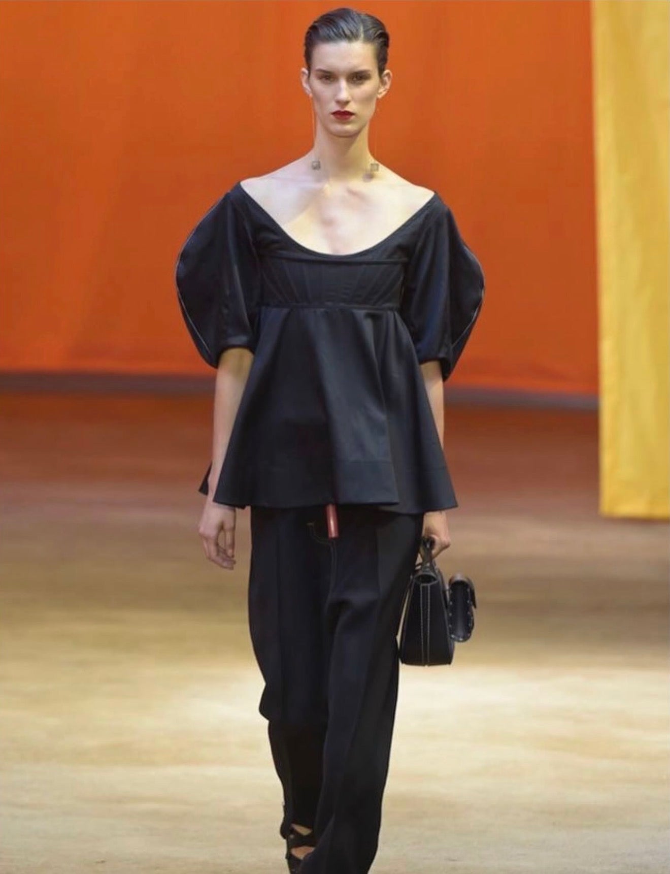 Structured Corset Top in Black