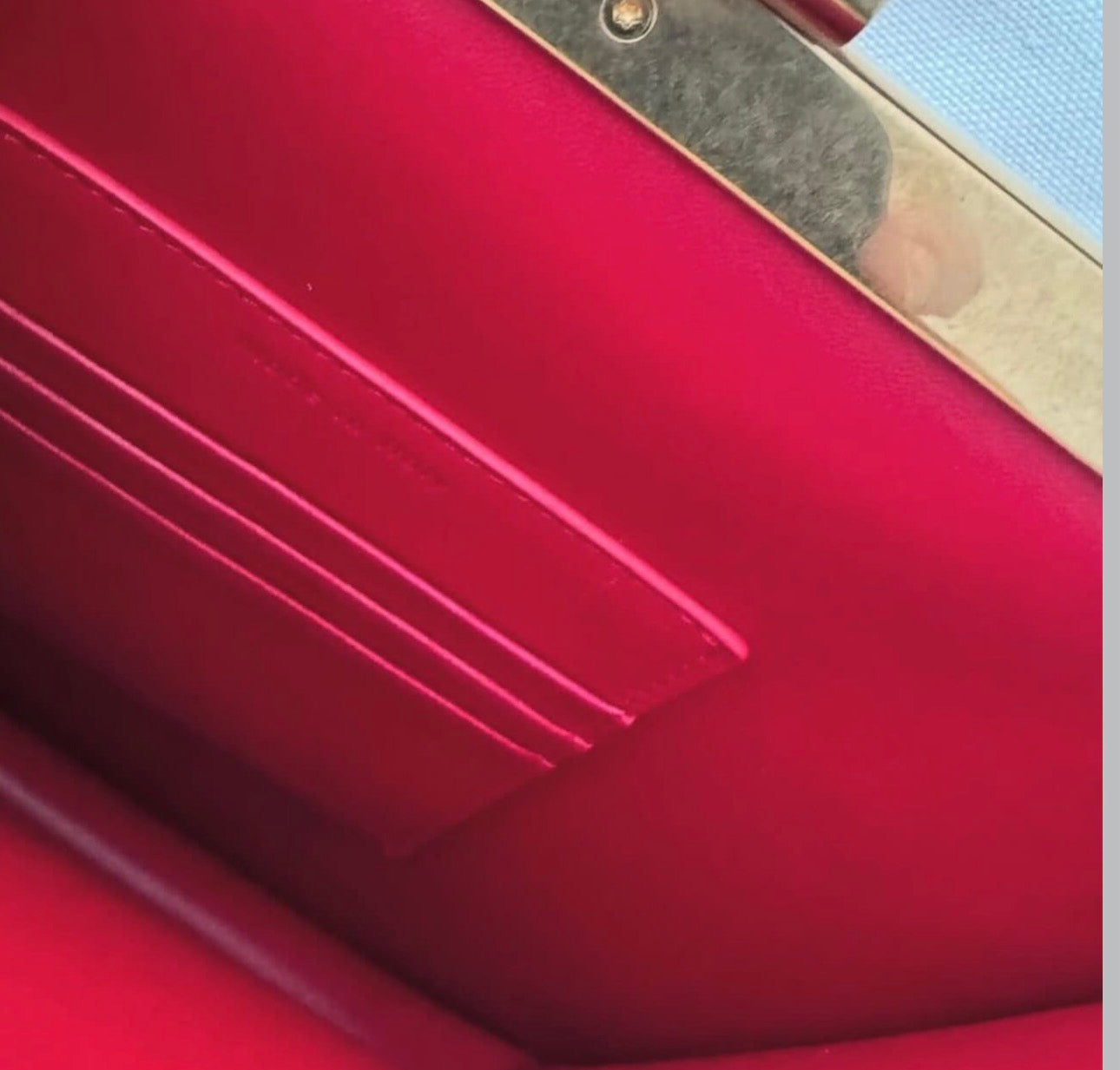 The Mini Clasp Bag in Red Lizard