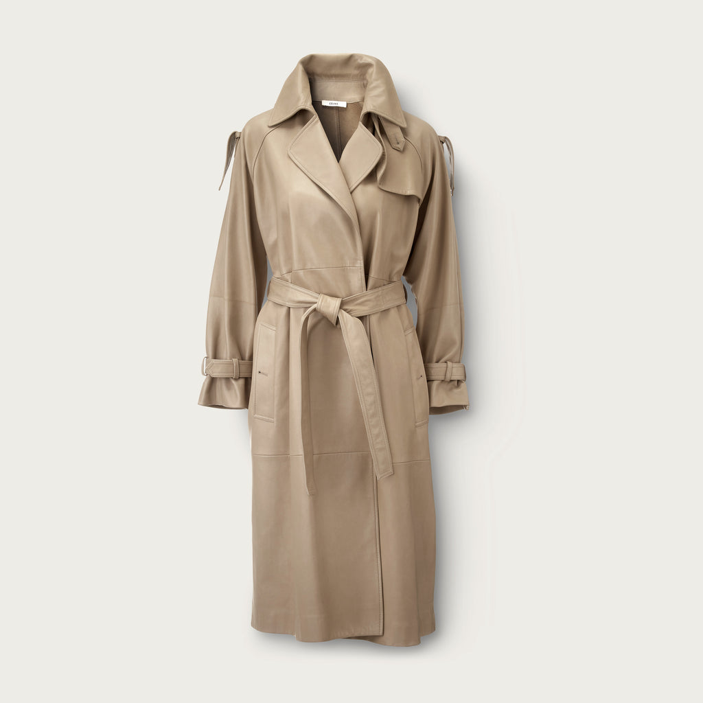 The Ad Campaign Leather Trench Coat