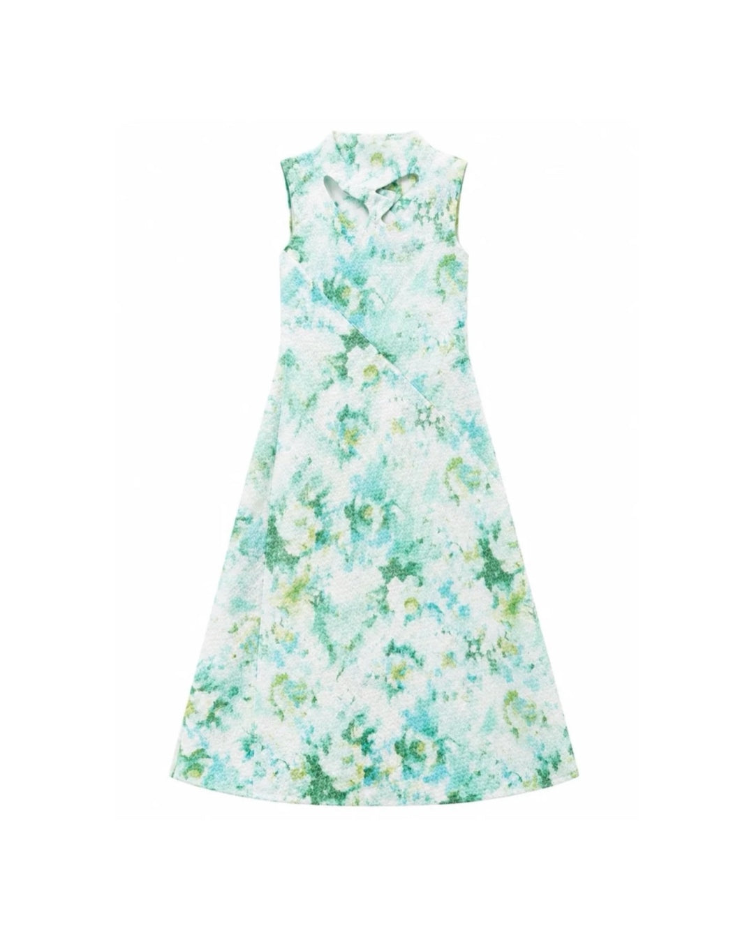 The Mint Frosty Water Colors Dress
