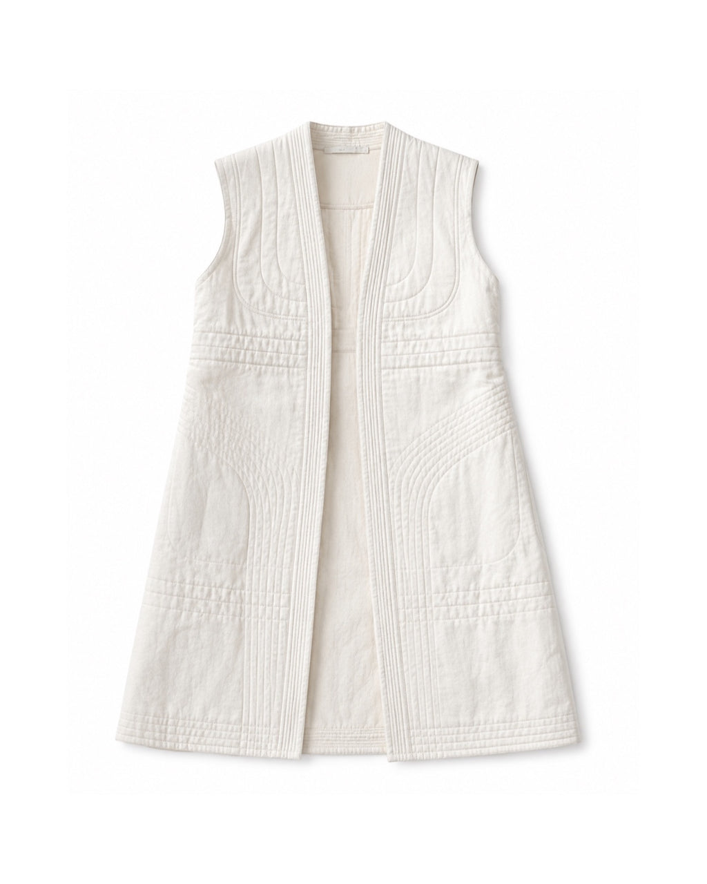 The Quilted Linen Coat