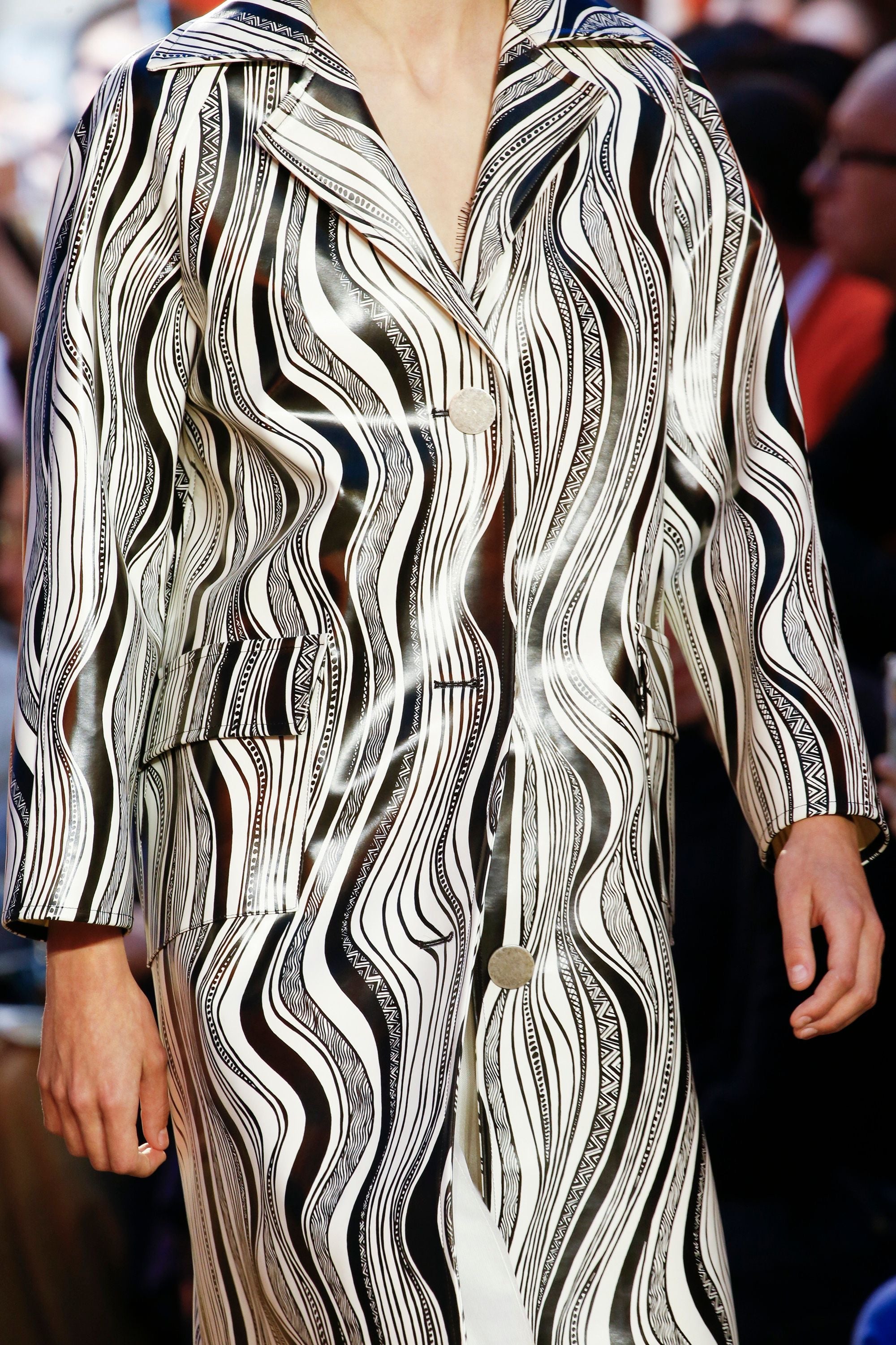 The Abstract Print Raincoat